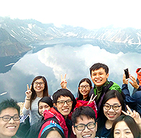 Visits to Tianchi in Changbai Mountain (Photo credit: Miss. Liu Wai Man; programme host: Northeast Normal University)
